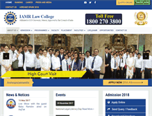 Tablet Screenshot of iamrlawcollege.com